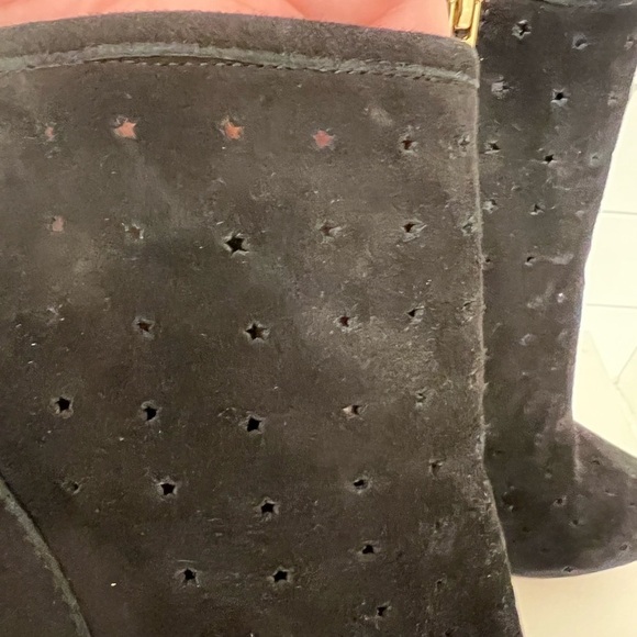 See by Chloe Suede Eyelet Sock Boot. Size 8.5. EUC!! Includes box and dust bag. - Picture 5 of 13
